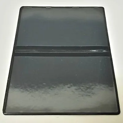 Vinyl Business / Credit Card Cases Black With Double Clear Pockets QTY:250 • $65