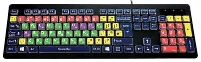 ACCURATUS - Rainbow 2 High Contrast Children's USB Keyboard Mixed Colours • £51.10