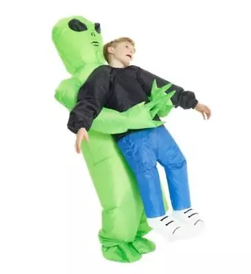 Kids Halloween Costume Alien Pick Me Up Monster Inflatable Blow Up Suits LOVE • £32.87