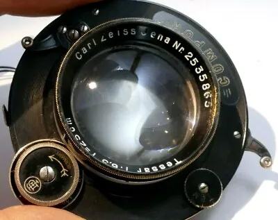 Carl Zeiss Jena 25cm/250mm F6.3 Lens Tessar Compur Shutter For Linhof Nettel • $170.36