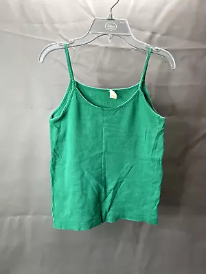 Victorias Secret Tank Womens Medium Green 100% Cotton Slim Fit 28 In Chest • $7