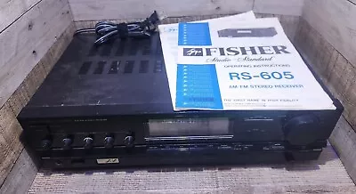 Vintage Fisher RS-605 Stereo Receiver 100 Watts Working With Manual • $65