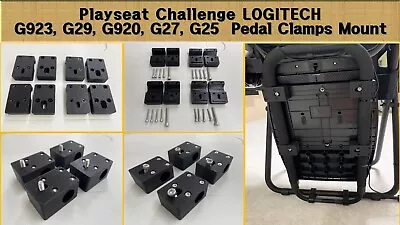 Playseat Challenge Logitech G923 G29 G920 G27 G25 Pedal Clamps Mount • $40.98