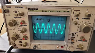 Vintage Leader LBO-514A Dual Trace Oscilloscope 15MHz • $80