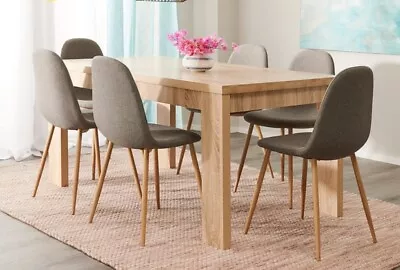 $250 • Buy Havana 6 Seater Dining Set With Samba Chairs
