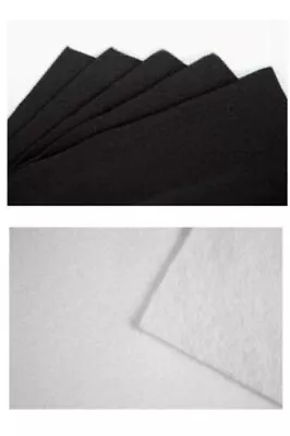 Felt Offcut 30x25cm Black Or White Scrapbooking Fabric • $3.59