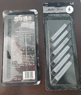 2 Kinds Of Compressed Charcoal Sticks • $11