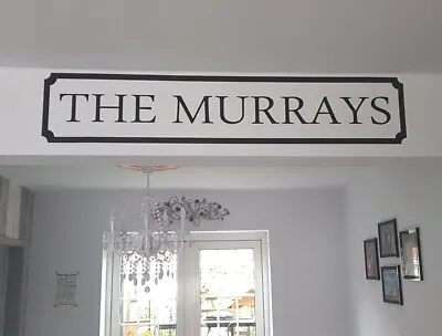 £12.99 • Buy Personalised Family Name Sign Wall Sticker