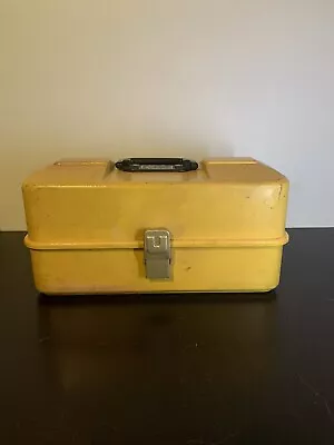 Vintage Retro Umco 1133-P Yellow Tackle Box Fiberglass Aluminum - 3 Tray • $45