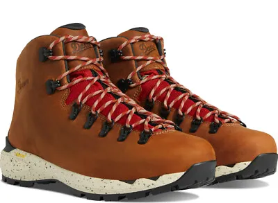 Danner 62710 Mountain 600 EVO Mocha Brown/Rhodo Red Hiking Shoes • $187.50