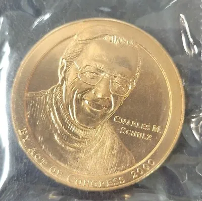 1.5 Inch Charles Schulz U.S. Mint Bronze Medal • $6.99