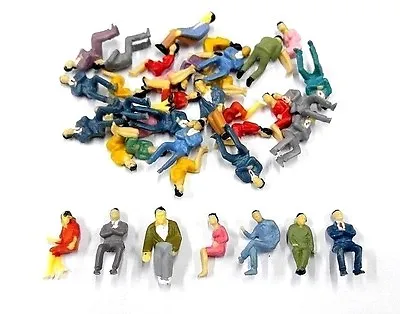 100 Pcs 1:50 Scale O Gauge ALL Seated People Sitting Figures Model Train Layout • $18.99