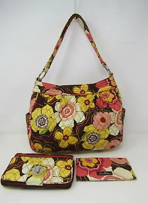Handbag & Wallet Set Vera Bradley Buttercup Shoulder Bag Purse Retired Pattern • $19.99