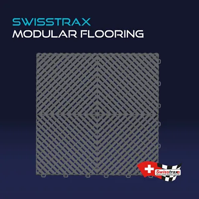 Swisstrax - Ribtrax Modular Flooring Tiles - Garage/ Workshop Floor Tiles • £6.49