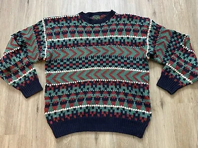 Men’s Vintage 1990’s Oliver Reed Coogi Style Cosby Biggie Pullover Sweater XL • $29.99