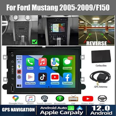 Android 12 Apple Carplay Car Stereo Radio GPS Navi For Ford Mustang 2005-2010 • $132.99