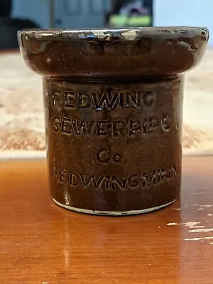 Red Wing Stoneware Sewer Pipe Promotional Salesman Sample Minnesota Albany Brown • $75
