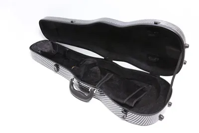 Black Violin Case 4/4 Full Size Carbon Fiber Hard Case For Violin Back Strap • $118