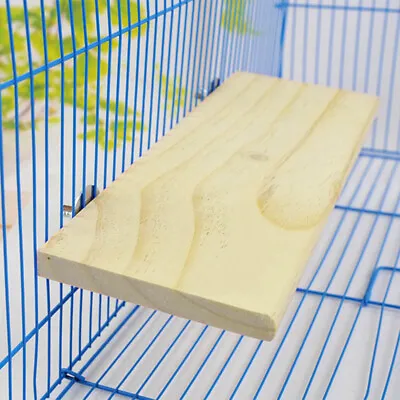 Wooden Cockatiel Parrot Bird Cage Perches Stand Platform Budgie Pets • £3.70