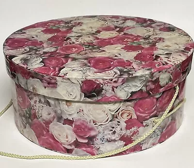 Vintage Tina Higgins Rose Hat Box 1999 13” X 5.5” • $12.74