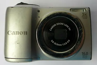 £9.99 • Buy FAULTY For Parts Repair Canon PowerShot A810 16.0MP Digital Camera Silver,FAULTY