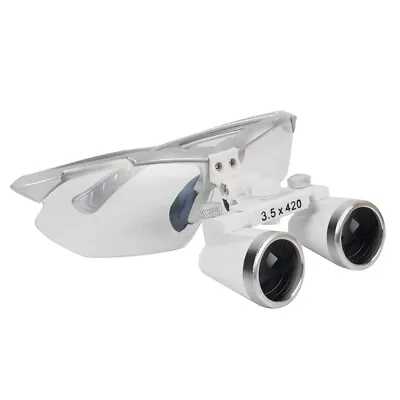 Dental Surgical Medical Binocular Loupes 3.5X 420mm Optical Glass Lens Magnifier • $26.50