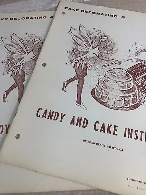 Vintage Candy & Cake Institute 1962 Cake Decorating Design & Ornamenting Tubes • $19.99