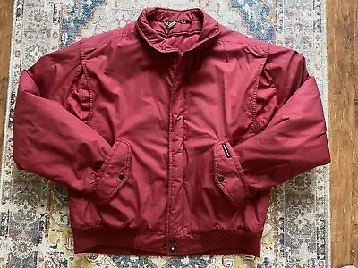 Vintage 70's/ 80's Members Only Zip Up Maroon Jacket Size 42 Large/XL • $35