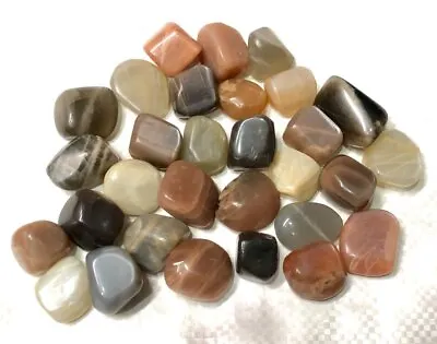 Multicolor Moonstone Tumbled Stones - 1 KG / 1 LB / 0.5 LB / 5 PCS / 1 PC • $1.31