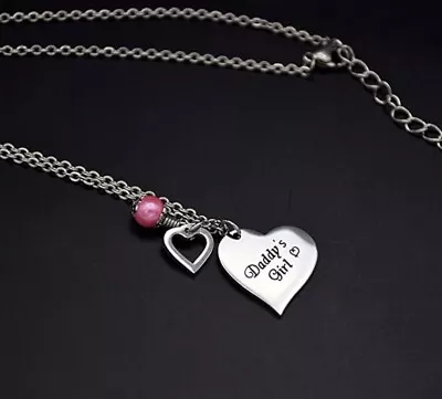 *NEW Stainless Steel Jewelry “Daddy’s Girl” 20-inch Necklace And Pendant Set • $4.18