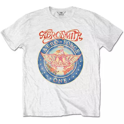 Aerosmith Aero Force White Shirt S-XXL T-shirt Official Rock Band Tshirt • $34.99