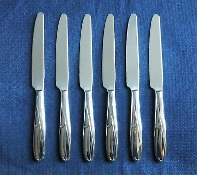 New Mikasa COCOA BLOSSOM Set Of 6 Dinner Knives 18/10 Stainless Flatware • $20.95