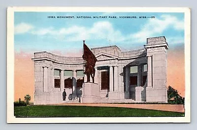 Iowa Monument National Military Park Vicksburg Mississippi MS Postcard 25 • $3.99