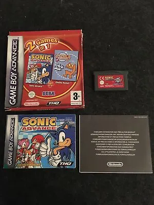 Sonic Advance/Chuchu Rocket - Nintendo Gameboy GBA Boxed Complete PAL • £39.99