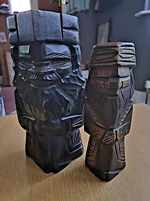 £29.99 • Buy Vintage Japanese Wooden Carved Ainu Kokeshi Dolls
