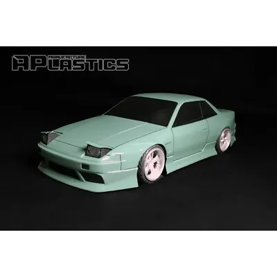 APlastics Nissan S13 Onevia 1:10 RC Car Body Shell Clear Unpainted 205mm - UK • £47.99