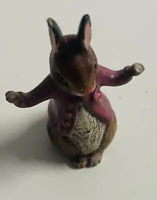 $9.27 • Buy Austria Cold Painted Bronze Mini Beatrix Potter Figurine Sweet Peter Rabbit