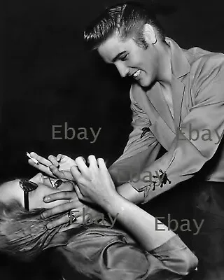 Vampira Maila Nurmi With Elvis Presley 8X10 Photo Reprint • $16.50