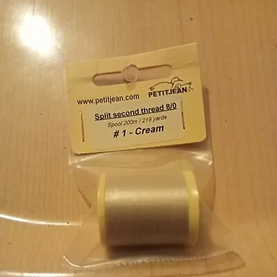 Marc Petitjean Split Second Thread 8/0 200metres Cream • $3.73