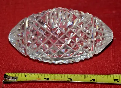 Waterford Crystal Football Paperweight 4 1/2   Blank Ready To Be Engraved • $68.22