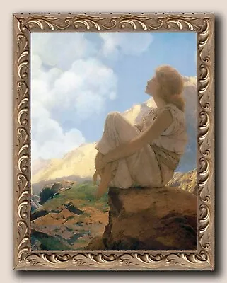 Morning Maxfield Parrish 7  X 9   Image. Ornate Framed Canvas • $49