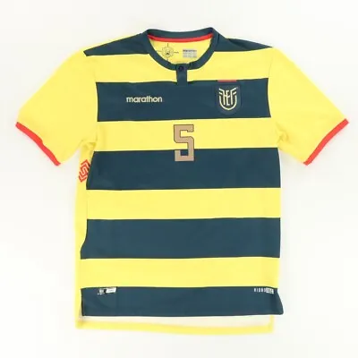 Marathon Ecuador El Pajaro 2021-22  Striped Jersey Yellow Men's L • $75.99