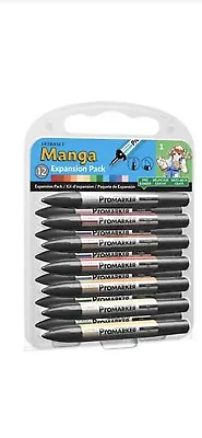 Letraset Promarker - Manga Expansion Pack 1 (12 Colours + Blender) - MEP1 New • $21.79