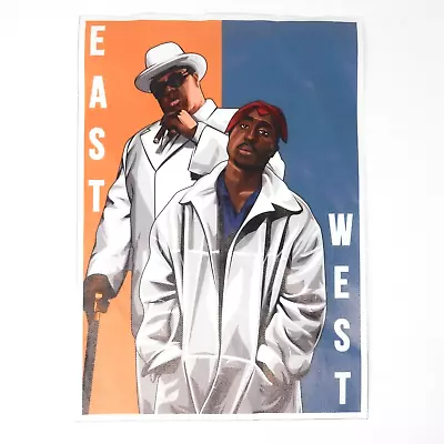 2pac Tupac Shakur Biggie Smalls Notorious B.i.g. Vinyl Poster Print 9x12 • $33.70