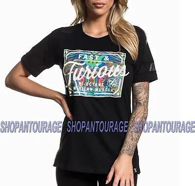 Affliction American Muscle FFW112 Short Sleeve Fashion T-shirt Top For Women  • $27.60