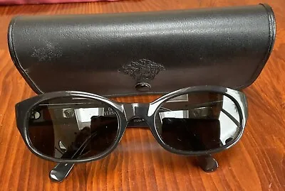 Gianni Versace Vintage Glossy Black Sunglasses. 90s Collection. Mod 472/A • £99