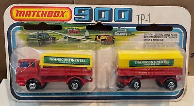 Dte Lesney Matchbox Twin Pack 900 Tp-1  Transcontinental Mercedes Truck/trl Niop • $49.95