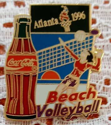 1996 Coca Cola Atlanta Olympic Pin Beach Volleyball Womens • $4