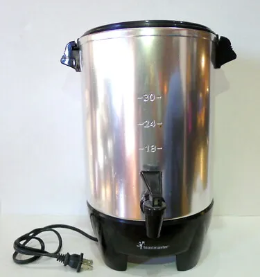 $33.11 • Buy Toastmaster Coffee Urn 30 Cup Model TU30 Coffee Pot  Vintage Stainless Steel