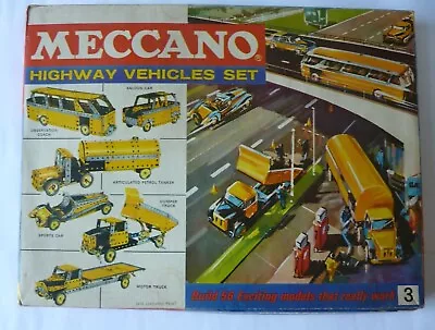 Meccano Highway Vehicle Sets 3 & 3A Vehicles Set & Conversion Circa 1960s/1970s  • £49.85